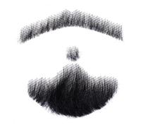Vrais Cheveux Moustache Barbe Faux Hommes Barbe Vrais Cheveux Moustache Barbe Vie comme Moustache Vrais Cheveux Fausse Moustache pour Homme Maquillage