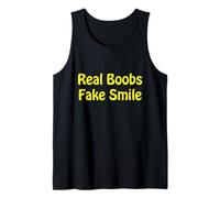 Vrais Seins. Faux Sourire Débardeur