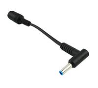vreplrse 7.4x5.0mm to 4.5x3.0mm Connecteur de Chargeur d'adaptateur d'alimentation CC pour Ordinateur Portable Specter Spectre Pavilion Envy Elitebook Split Chrome