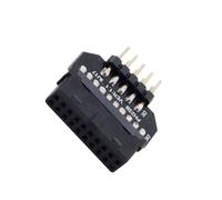 vreplrse Adaptateur USB 0 9 Broches vers USB 0 19 Broches : connecteur fiable, Vitesse de Transfert de données 480 Mbps, composant fiable pour Carte mère, pièces Rechange pour Une Vitesse