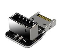 vreplrse Adaptateur USB 3.1 à Angle de Rotation de 90° pour Carte mère PC, Type E, Prise USB 1 en façade, Solution compacte.