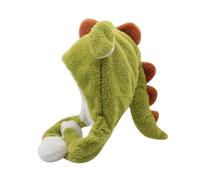 vreplrse Bonnet à oreilles mobiles pour enfants, accessoire d'hiver chaud, oreilles de dragon mignonnes en peluche, confortable à porter, très doux et confortable, bonnet mobiles pour enfants,