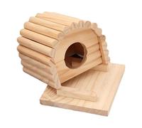 vreplrse Cachette en Bois pour Hamster Nain, maisonnette décorative, Accessoire Pratique pour Petits Animaux. Cette maisonnette en Bois Sert également d'habitat pour Cochon d'Inde.