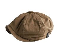 vreplrse Casquette Plate Pour Hommes Casquette Gavroche Classique Et Polyvalente Pour Un Look À La Mode Confortable À Porter Casquettes Gavroche En Coton, brun, L(58-60 cm)