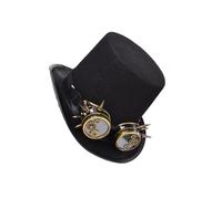 vreplrse Chapeau Haut-de-Forme Steampunk Style Jazz, Accessoire de Mode Indispensable pour Halloween, Cosplay, fêtes et Festivals. Coiffe Steampunk légère, Accessoire de déguisement.