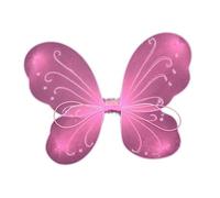 vreplrse Charmant Costume De Fée Papillon Filles Enfants Habiller Accessoires De Cosplay pour La Scène Carnaval Et La Célébration d'anniversaire Habiller Aile Fée, Rose, 35 x 42 cm