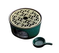 vreplrse Chauffe-théière Portable en céramique pour l'extérieur, idéal pour Le Camping et la Cuisine. Expérience utilisateur : Yakitori Grill, Barbecue de Table, réchaud à thé, poterie pour, Vert