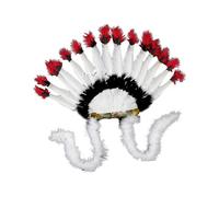 vreplrse Coiffe de Indien américain, Accessoire de Costume coloré pour Photos Bal masqué Remise diplômes, Bandeau, fête