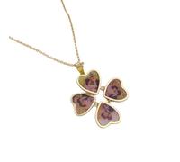 vreplrse Collier médaillon en forme de cœur avec pendentif | quatre photos souvenirs