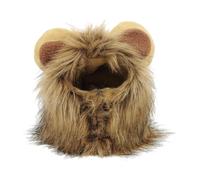 vreplrse Costume et Perruque « Victorieux » pour Chat : transformez Votre Animal en Lion féroce grâce à Cette Adorable crinière de Lion en Peluche Douce. Idéal pour Les fêtes et Festivals, Brun, L