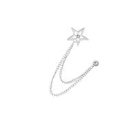 vreplrse Ensemble broche étoile et pince à cravate pour homme, accessoires de costume spécialement conçus pour les fêtes, les célébrations, pères et maris. Broche étoile à porter au col d'un, Argent