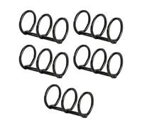 vreplrse Ensemble de 5 anneaux de reliure pour album photo, idéal pour organiser et conserver vos souvenirs. Fabriqués en fer, ces anneaux à 3 trous sont résistants et durables, Noir, 30mm