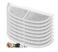 vreplrse Filtre Distributeur d'eau à Triple Filtration Pet Health Protector. L'ensemble de filtres Dispose d'une Triple Filtration pour Une Eau complète, 8 pièces