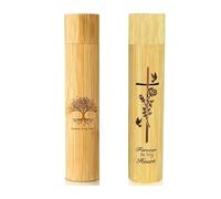 vreplrse Grande urne 2X9 Urne biodégradable en Cendres pour Animaux de Compagnie en Bambou pour Animaux de Compagnie Motif Croix pour Bien-aimés (Paquet 2)