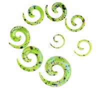 vreplrse Jauges d'oreille Bouchons d'oreille Tunnels Anti-allergie Colorfast Bouchons en spirale en acrylique Bijoux confortables à pois Accessoires acier inoxydable Civières Extenseurs