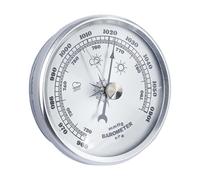 vreplrse Manomètre barométrique mural analogique de précision, instrument météorologique robuste et durable. Pour Bonne résistance à la chaleur, Argent