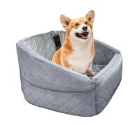 vreplrse Panier pour Chien, Niche Douce, Chaude et Confortable, en Coton et Lin, Objets mélangés, Emballage compressé, siège Auto pour Chien, Gris