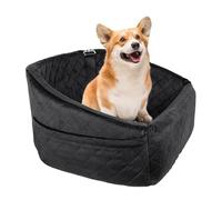 vreplrse Panier pour Chien, Niche Douce, Chaude et Confortable, en Coton et Lin, Objets mélangés, Emballage compressé, siège Auto pour Chien, Noir