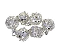 vreplrse Pendentif cage médaillon à faire soi-même, collier à breloques médaillon, style ajouré, goût artistique, 6 pendentifs distincts, créateurs de bijoux, diffuseur d'huiles essentielles pour