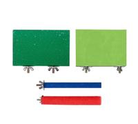 vreplrse Perchoirs pour perroquets et Conures : Plateforme multifonctionnelle en Bois Naturel pour assurant Bien-être et sécurité. Accessoires pour Cages de perruches et calopsittes.