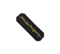 vreplrse Plaque murale de propriété privée 16 x 5 x 4 cm, résistante Pour aux intempéries, ajoute un style pastoral à votre maison à votre extérieur. Plaque suspendue en PVC avec inscription