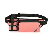 vreplrse Porte-bouteille Oxford pour ceinture en tissu Oxford Stay On Go, porte-bouteille et sac à en tissu pour solution d'hydratation, pour coureurs, rose