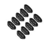 vreplrse Pot de culture ovale pour bonsaï avec trous de drainage respirants. Léger et moderne, il est résistant et indéformable, Noir, 310 x 240 x 85 mm