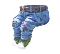 vreplrse Pot de fleurs en jean, présentoir pour plantes, décoration de bureau, style unique, étagère pour balcon, salon, jardin, terrasse.