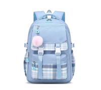 vreplrse Sac à de voyage multi-poches en tissu Oxford, style Demon, pour l'école, le quotidien, imperméable. Voyage, camping, Bleu