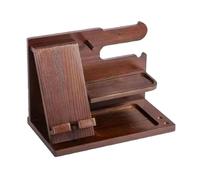 vreplrse Station d'accueil pour téléphone en Bois, Cadeau Original pour Homme, et Support de Montre élégant pour Table de Chevet.