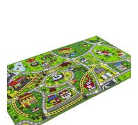 vreplrse Tapis de Jeu Vert en Forme de Voiture, Couverture antidérapante pour Ramper, Disponible en 4 Tailles. Idéal pour Les salles Jeux, Les Chambres et pièces à Vivre, 50x80cm