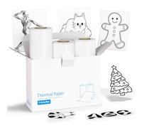 vretti 3 rouleaux de papier thermique,57x30mm papier pour imprimante thermique, compatible avec l'imprimante TP2-Y Mini Sticker pour la photo,l'étude,la note