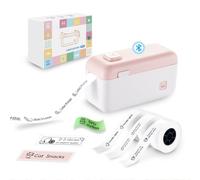 vretti HP4 Mini Imprimante, Thermique Bluetooth Imprimante Autocollante Portable, Imprimez des étiquettes pour la Maison, l'école et Le Bureau, liste de Travail, Notes, Photos, Bricolage