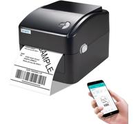 vretti Imprimante Thermique Bluetooth 4x6 - Étiquetteur sans Fil Compatible iPhone/Android/Mac/Windows - Vitesse 152mm/s - avec Papier Intérieur - Imprimeur de Colis pour Amazon/UPS