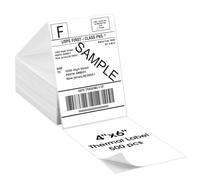 vretti Lot de 500 étiquettes d'expédition autocollantes en papier thermique, 4 x 6, compatibles avec Etsy, Shopify, Ebay, Amazon, Royal Mail, FedEx, UPS
