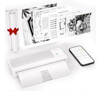 vretti P83 Imprimante Mobile A4 pour Les déplacements, imprimante Thermique A4 Compatible avec Android et iOS, imprimante Mobile, Prend en Charge Le Papier Thermique A4 210 x 297 mm pour la Maison