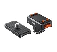 VRIG AC-07 Base magnétique pour Insta 360 Ace/Ace Pro 2/X5/X4/X3, adaptateur magnétique Quick Release avec fil 1/4" et support de trépied pliable