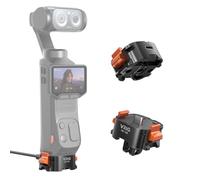 VRIG Adaptateur de charge de bureau en aluminium pour Insta360 Luna Ultra | Station de charge de type C compatible avec Arca-Swiss Standard, vis de 0,6 cm et support pliable à 2 broches pour perche à