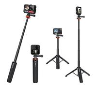 VRIG Perche à selfie 51 cm avec accessoires universels Go Pro, mini barre d'extension et trépied pour Go Pro Hero 13/12/11/10/9/Max, DJI Osmo Action 5 Pro/4, Insta 360 Ace/Ace Pro