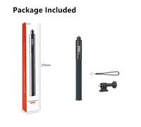 VRIG-Perche à Selfie Invisible Extensible pour Insta360,Perche Universelle,130cm,GoPro 12,11,10,9,8,7,6,5,Insta360 One RS,Bery, - Type Selfie Stick Pole