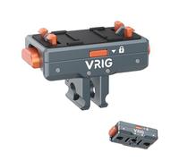 VRIG Support magnétique à changement rapide pour Insta 360 X5/X4 Air/Ace Pro 2, mécanisme de fermeture à pression, support standard en métal avec trou de vis 1/4" et interface pliable à 2 broches