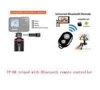 VRIG TP-08 51cm Selfie Stick Trépied pour Insta360 bery GoPro Max fore10 9 8 7 6 5 4 Trépied de téléphone extensible pour iPhone Samsung - Type TP-08 with remote