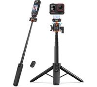 VRIG Trépied magnétique de 53,3 cm pour Insta360 X5 ACE Pro 2 avec télécommande, tige d'extension à dégagement rapide, poignée portable avec griffe pour Insta360 X5/X4 Air/ACE PRO