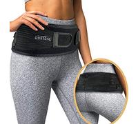 Vriksasana Ceinture de Hanche Sacro-iliaque pour Femmes et Hommes | Soulager les Douleurs Sciatique, Pelvienne, Lombaire, au Dos, aux Jambes et de Grossesse | Piriforme (Noir, XS)