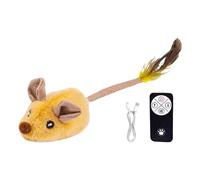 Vriusi 2024 New Remote Control Cat Toy, Moving Automatic Cat Toys Mice, Interactive Cat Toy for Indoor Cats, Remote Control Moving Mice Toy with Electronic Squeaky Sound Stimulating Cat Toy