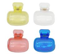Vriusi 4pcs Toothbrush Protector Pods, Toothbrush Storage Clip, Travel Portable Toothbrush Holder, Travel Toothbrush Protective Cover, Household Toothbrush Case for Gym and School, Couleur :,