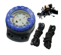 Vriusi Boussole de kayak étanche avec corde, boussole lumineuse avec fenêtre latérale, boussole marine pour sports nautiques