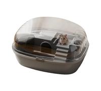 Vriusi Cage pour hamster nain - Cage transparente amusante et interactive pour petits animaux | Cage à gerbille de 35 x 27 x 20 cm, avec roue d'exercice pour hamsters nains, souris, gerbilles