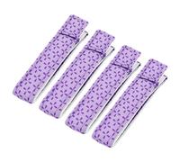 Vriusi Cake Strips, 4pcs Baking Strips, Baking Tray Protection Straps to Keep Cakes, Adjustable Bake Even Strip, Cake Mould Strips for Baking, Baking Belt Tool for Cake Making (Purple)