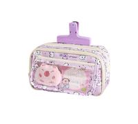 Vriusi Capybara Pen Pouch, Wide Opening Pencil Case, Zippered Pencil Case, Transparent Pencil Case, Capybara School Supplies, Multi Layer Pencil Case, Kids Pencil Case, Pen and Pencil Storage